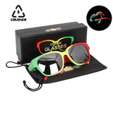 CRUSHER Sunglasses Horn Cigarette Case Hidden 78mm Cone Rolg Paper Storage Box Tube Smoking Pipe Accessories