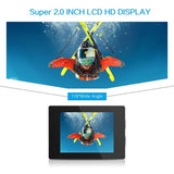 1080P Underwater Waterproof Motion Dv Diving Recorder Multifunctional Outdoor Riding Locomotive Sports Camera Action Camcorder
