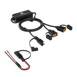 Motorcycle Fast Charger SAE To USB Adapter Disconnect Plug Waterproof 36W QC3.0 Quick Charge 3.0 Built-in Smart Chip