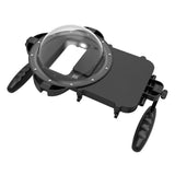 Diving Phone Case - Smartphone Waterproof Housing with Hand Grip and Transparent Dome Port for Swimming Photo and Video