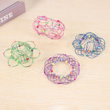 7PCS Mandala Flower Magic Loops Wire Fidget Toy Flexible Basket Soft Magical Toys For Adults Kids
