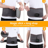 Electric Heating Waist Massage Instrument Infrared Vibration Hot Compress Lumbar Brace Therapy Massager Back Support Belt Health