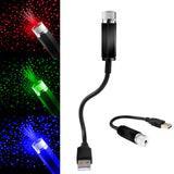Romantic LED Starry 12V 0.3A Atmosphere Sky Lamp Galaxy Star Night Light Car Roof for Room Ceig Decoration