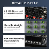 4 Channels Audio Mixer Karaoke Music AUX Real Time Recording USB Digital Processor Stable Transmission Adapter Hot Sale