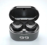 A6 Wireless Bluetooth Headphones 5.2 Se Breath Light Display Skin-friendly Silicone Earcaps Mini In Ear Sports Bluetooth