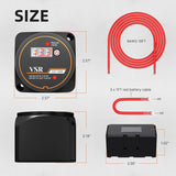 12V 140 Amp Isolator Kit with LED Voltmeter Manual/Auto Mode Waterproof Voltage Sensitive Relay Smart Dual Battery
