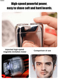 Electric Washable Magnetic Dual Head Mini Portable Usb Rechargeable Men's Travel Razor