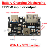 Type-C in/out 2.4A Charge Discharge Charging Protection Board Boost Converter POWER USB 1S 4.2V 3.7V 18650 Lithium Battery
