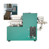 220V Double Head Leather Strip Cutter Belt Strap Cutting With Edge Folding Laminating hine Slicer