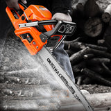 52CC Auto Chainsaw High Power Logging Saw Household Tree Cutting Two Stroke Handheld 5200 Garden Tools