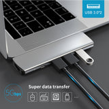 With hub 3.0 2.0 TF SD card reader slot PD, 3.1 Type-C to HDMI adapter 4K Thunderbolt USB C hub, suitable for BookPro Air