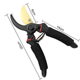 8" Professional Premium Titanium Bypass Pruning Shears Hand Pruners Garden Clippers