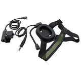 2Pin Tactical Bowman Elite Radio Headset Earpiece with U94 Style PTT for Baofeng UV-5R Kenwood Portable Walkie Talkie Accessory