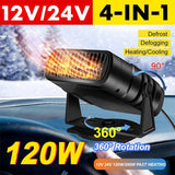 Fan 200W 12V/24V Electric Coog Heating Auto Windshield Defroster Deing Demister Car Anti-Fog Heater