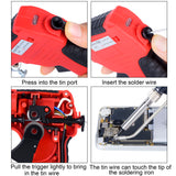 JCD-129B-7 80W Soldering Tin Gun Kit Electronic Solder Iron Guns Soldering Wires for Jewelry Home DIY Circuit Board Repair Soldering Tools