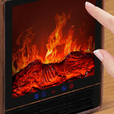 Electric Fireplace Heater with 3D Flame Overheating Protection Decoration for Indoor Tabletop Home Bedroom Living Room