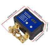 DC12V 240A Battery Disconnect with 2 Remote Control Voltage Display Automatic Power Shut Off Switch for SUV