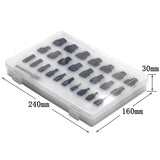 26 PCS Broken Screw Removal Tools Black & Silver Steel Bolt Extractor For Screw Extractor