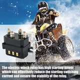 Auto Car Electromagnetic Solenoid Relay Contactor Winch Rocker Switch Thumb For ATV/UTV Universal 12V 250A
