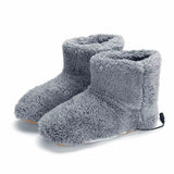 1 Pairs Winter USB Electric Heating for Women Men Comfortable Plush Foot Warmer Washable Heated Shoes Indoor Outdoor