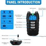 1200ft Electric Dog Training Collar Pet Remote Control Barkproof Collars for Dogs Vibration Sound Shock Rechargeable Waterproof