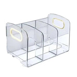 Bookends Acrylic Transparent Bootand Divider Board Office Desk Organization for Fixed