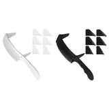 1 Set Positioning Comb Salon Hairdressing Clipper Curved Comb For Men Hair Styling Tool White