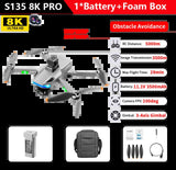 S135 Three-Axis Profesional 360° radar avoidance 8K HD camera Drone GPS Return Dron 5G Brushless Motor RC Quadcopter Gift
