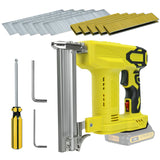 Cordless F32 Nail Electric Furniture Carpentry Tacker Stapler Woodworking Staple Gun For 20V Battery (No Battery)