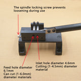 New Dual Hole Cutter Holder With Hollow Out Material Leakage Precise 5.5 Blade Positioning Scissors