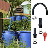 1Set 1.25 Inch Water Butt Connection Set Rain Butt Connection For Rain Butt Stainless Steel