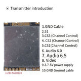 1 GHz - 1.2GHz - 1.3GHz Video Receiver/Transmitter - 700MW VTX Module 8CH, 3.7-5V for Long Range RC Drone 1G3 1G3SE(C)