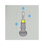 BOWEN Slot Type Screwdriver Mirror Polished Surface Handmade DIY Leather Belt Screw Tightening Tool Chrome Vanadium Steel Head