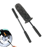 Ceyes Top Microfiber Premium Wheels Non-Slip Handle Easy Cleaning Rims Spokes Wheel Barrel & Brake Caliper Car Fiber Brush