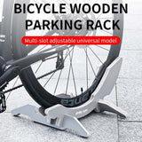 Eslnf Bicycle Rack Multi-slot Adjustment Display Stand Mountain Road Placement Bike Wooden Parking Bracket