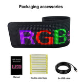 LED Screen Sign Advertising Scrolg Foldable Message Flexible Board Soft Led Panel Car Rear Window Display APP