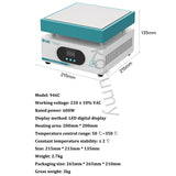 Electronic Hot Plate Maintenance Preheating Platform 600W Station For PCB SMD Heating Phone Repair