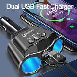 4.8A Car Charger Dual USB Chargers For Phone Tablet Android Car Cigarette Lighter with Handsfree Bluetooth 5.0 car MP3 Player