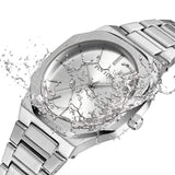 PINTIME Watch for Men Waterproof 30m Stainless Steel Fashion Quartz Wristwatch Casual Clock Simple Dial Relogios Masculino Gifts