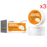 30PCS Turmeric Kojic Acid Pads Facial Sponges For Cleansing Exfoliating Daily Cleaning Face Skin Care