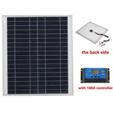 300W 18V Aluminum Monocrystalline Solar Panel - Dual USB Portable Generator for Phone, Laptop, Camper