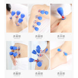 Newest 6pcs HACI Five Element Needle Bipolar Strong Vacuum Acupuncture Cupping Set Magnetic therapy