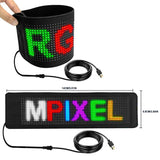 LED Screen Sign Advertising Scrolg Foldable Message Flexible Board Soft Led Panel Car Rear Window Display APP