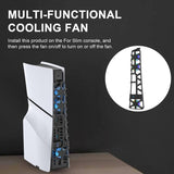 Accessories Quiet Cooler Efficient Game Console Fan with Low Noise Strong Wind for Ps5 Slim Usb Plug-play