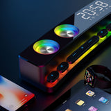 High Quality Bluetooth Speakers Sound Bar RGB 3D Stereo Surround Subwoofer AUX FM Radio Home Clock Computer Music Center Hot New