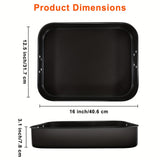 1pc, Lasagna Pan, Baking Pan For Oven, 40.64x30.48x7.62 Cm Baking Dishes For Oven, Roasting Pan Brownie Pan With Handles, Rectangle Cake Pans Sets For Baking, Deep Baking Pan, Nonstick Bakeware