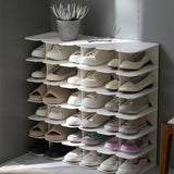 DIY Assembly 6 Layers Stand Shoe-Shelf Stackable Cupboards Rack Space Saving For Hallway Safety Shoe