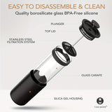 1pc, 450ML Multifunctional U-Shaped Coffee and Tea Pressing Pot - Perfect for Fruit Tea and Water Bottle
