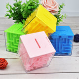 4 Pack Maze Gift Boxes, Perfect Money Holder Puzzle Brain Teasers For Kids And Adults Durable 7X7x7cm