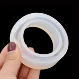 4PCS Silicone Mould Mold Round For Curve Bangle Bracelet Jewelry Making DIY